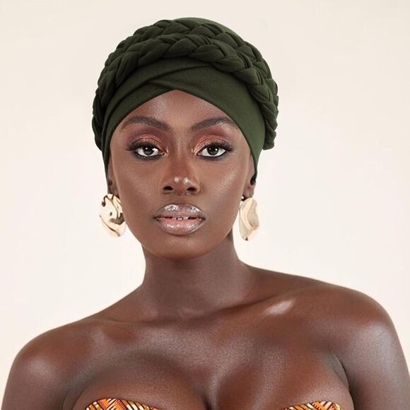 Women Turban Caps Beanie Twist Headscarf Chemo Breast Cancer Wraps main image 4